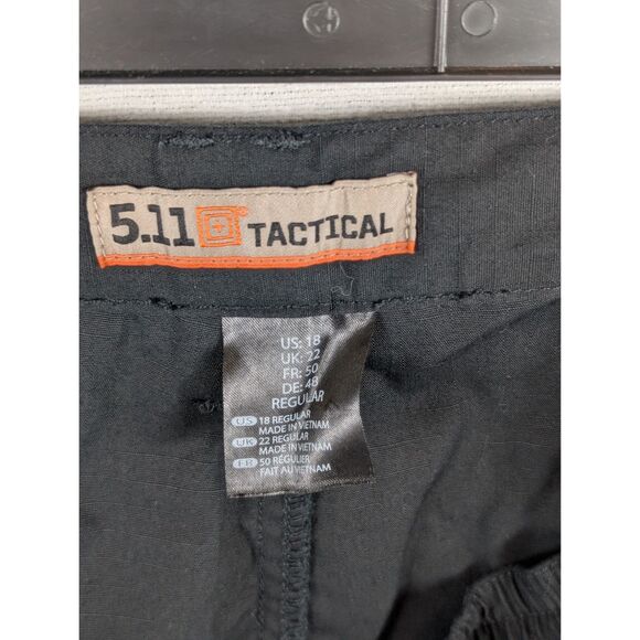 5.11 Tactical Taclite Pro Ripstop Cargo Pants Black Women's Size 18 Regular - Picture 13 of 13